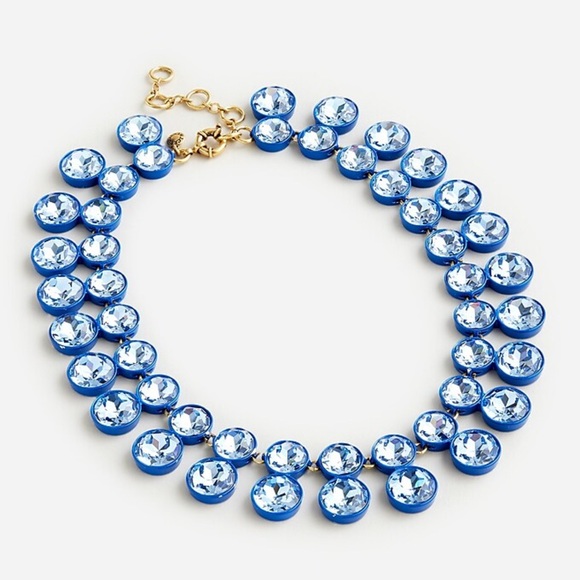 J. Crew Jewelry - J. Crew Blue Brûlée Crystal Necklace